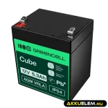 GreenCell AGM VRLA 12V 5.3Ah zselés akkumulátor - GreenCell