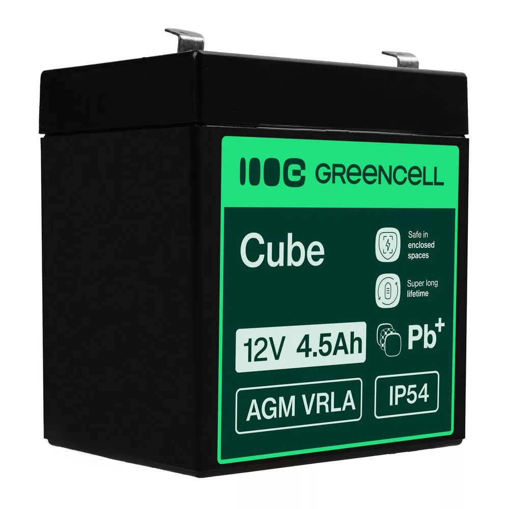   GreenCell AGM VRLA 12V 4.5Ah akkumulátor szünetmentes egységekhez