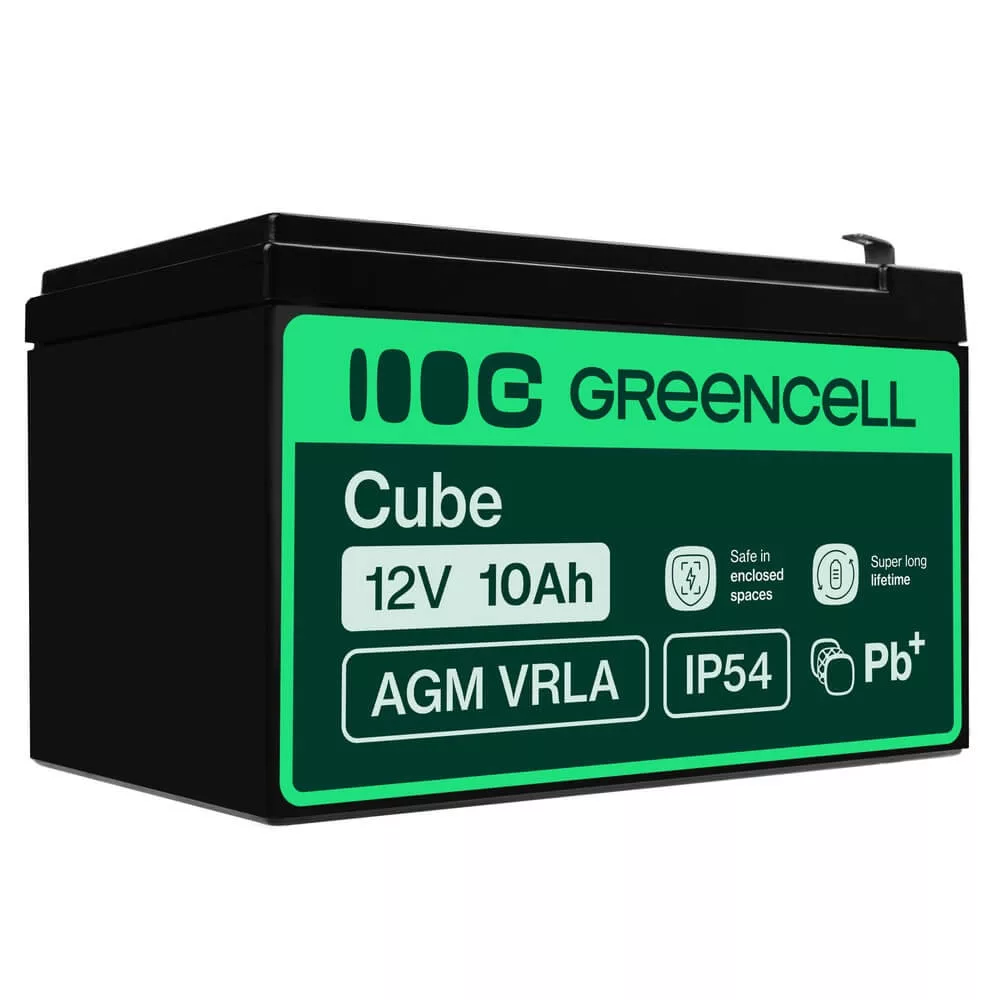 GreenCell AGM VRLA 12V 10Ah akkumulátor szünetmentes egységekhez