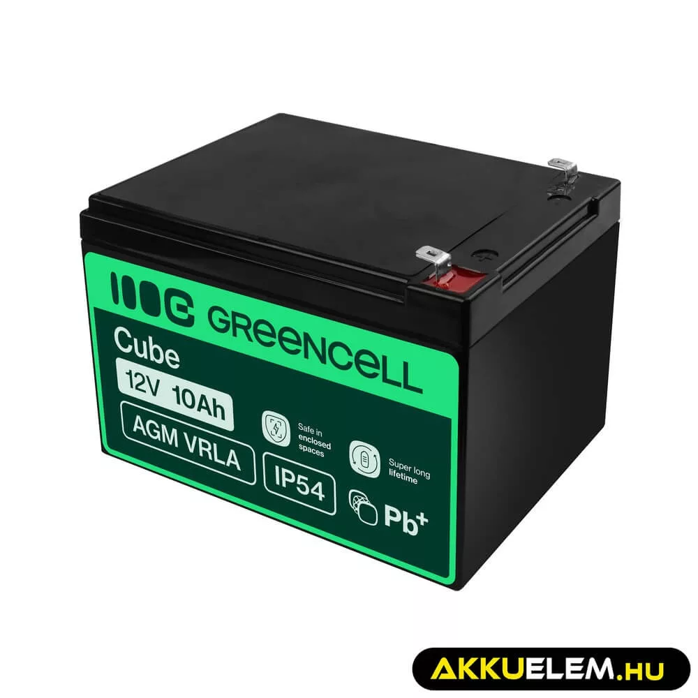 GreenCell AGM VRLA 12V 10Ah akkumulátor szünetmentes egységekhez