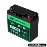 GreenCell AGM VRLA 12V 22Ah akkumulátor hajókhoz robogókhoz - GreenCell