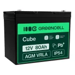 GreenCell AGM VRLA 12V 80Ah akkumulátor hajókhoz robogókhoz fűnyírókhoz - GreenCell