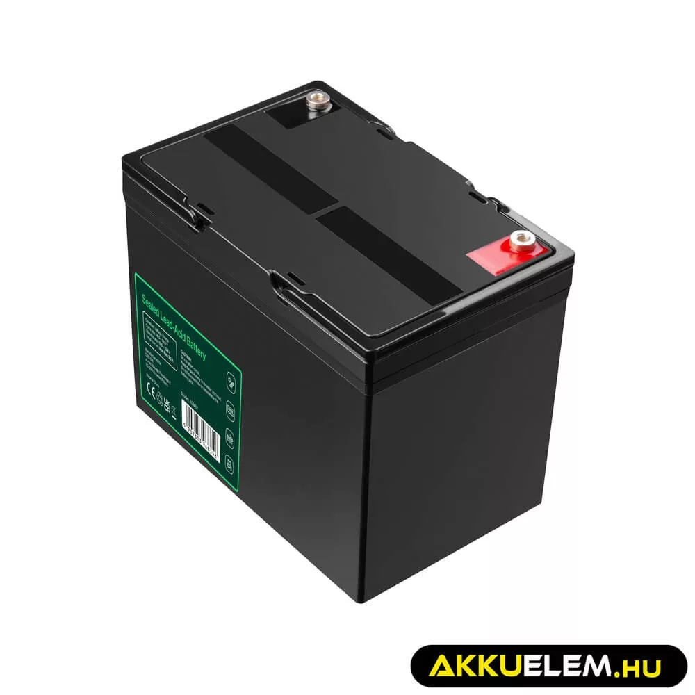 GreenCell AGM VRLA 12V 80Ah akkumulátor hajókhoz robogókhoz fűnyírókhoz