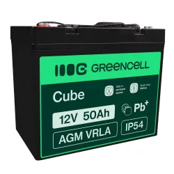   GreenCell AGM VRLA 12V 50Ah akkumulátor hajókhoz robogókhoz fűnyírókhoz