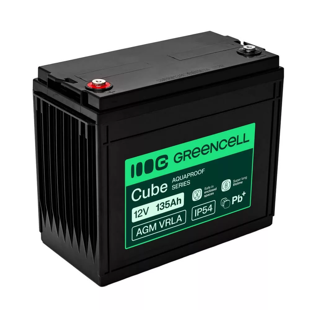 GreenCell AGM VRLA 12V 135Ah akkumulátor hajókhoz napelemes rendszerekhez (341x173x287mm) GreenCell AGM VRLA 12V 135Ah akkumulátor hajókhoz napelemes rendszerekhez (341x173x287mm)