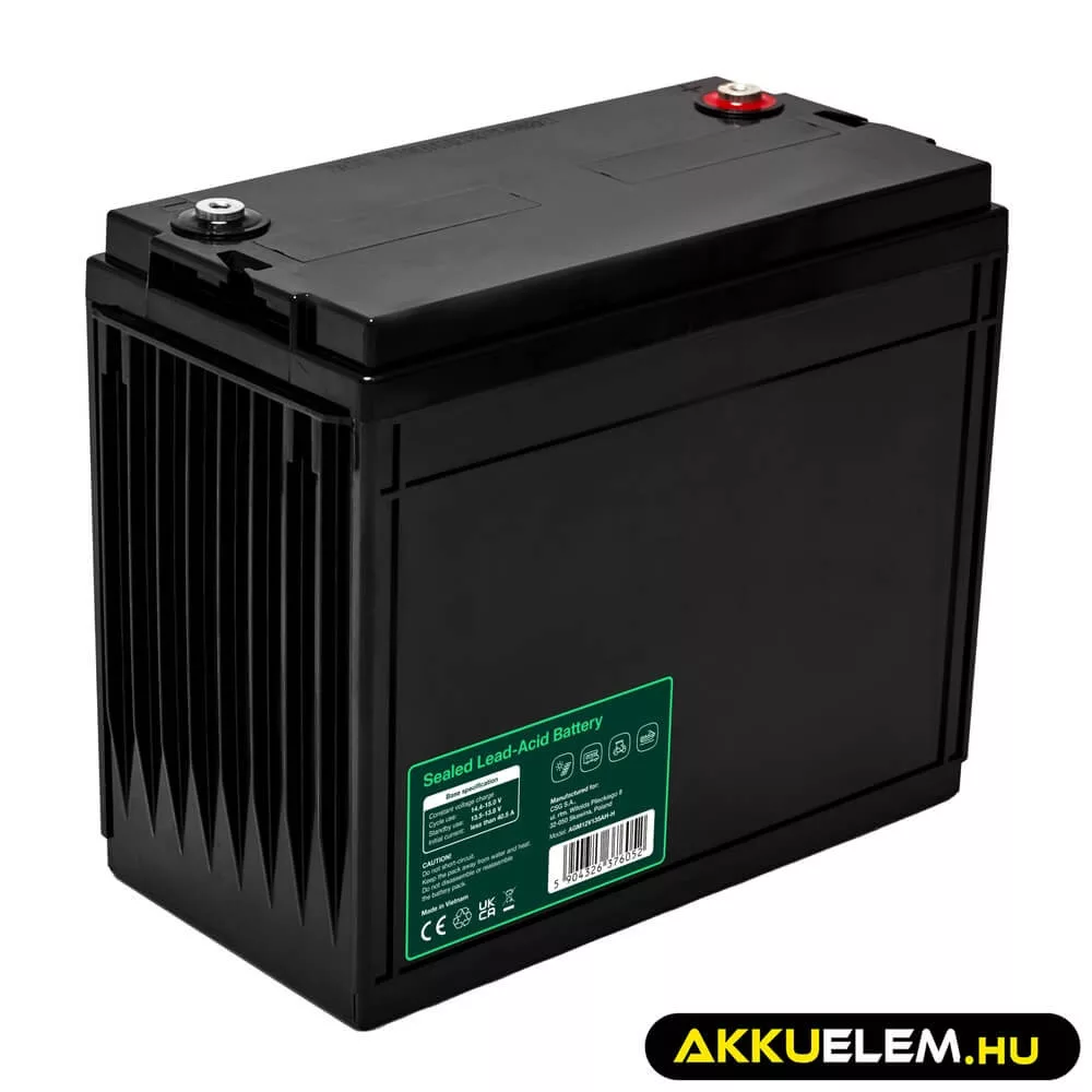 GreenCell AGM VRLA 12V 135Ah akkumulátor hajókhoz napelemes rendszerekhez (341x173x287mm)