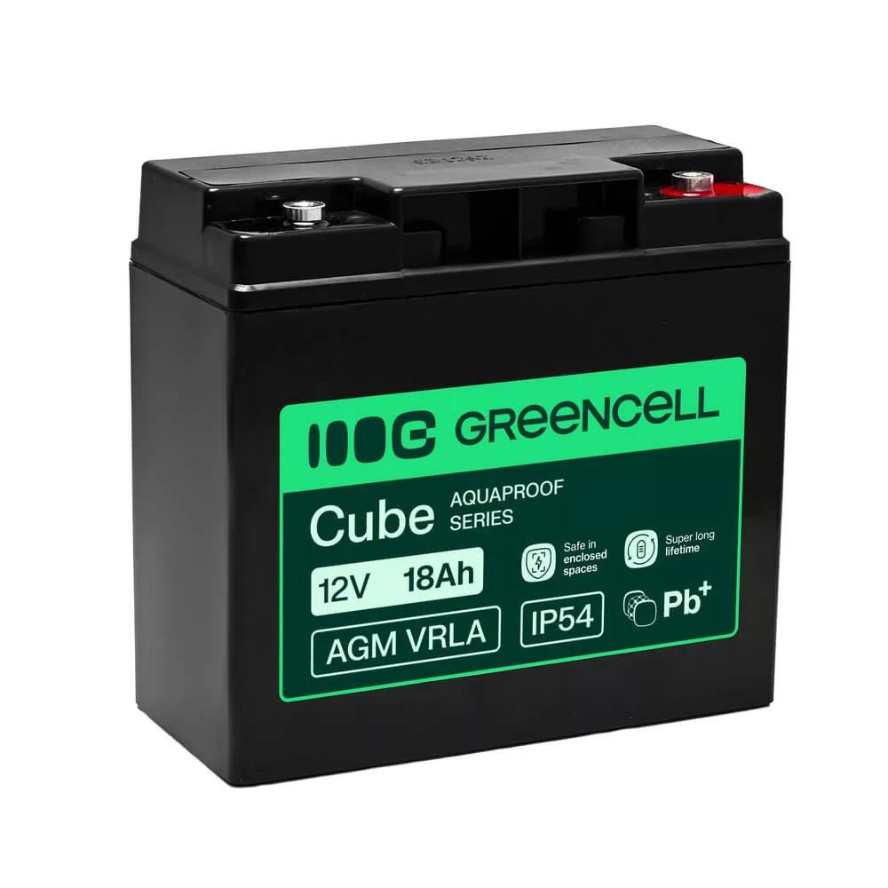 GreenCell AGM VRLA 12V 18Ah akkumulátor (181x77x167mm) GreenCell AGM VRLA 12V 18Ah akkumulátor (181x77x167mm)