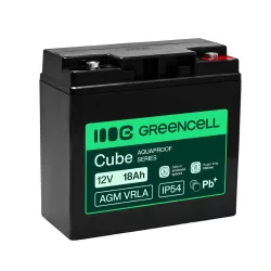 GreenCell AGM VRLA 12V 18Ah akkumulátor (181x77x167mm)