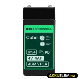 GreenCell AGM VRLA 4V 4Ah zselés akkumulátor - GreenCell