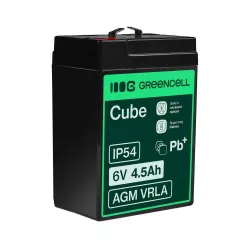 GreenCell AGM VRLA 6V 4.5Ah akkumulátor riasztókhoz