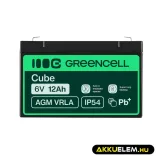 GreenCell AGM VRLA 6V 12Ah zselés akkumulátor - GreenCell