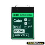 GreenCell AGM VRLA 6V 5Ah zselés akkumulátor - GreenCell