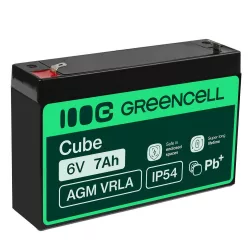 GreenCell AGM VRLA 6V 7Ah akkumulátor riasztókhoz