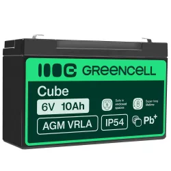 GreenCell AGM VRLA 6V 10Ah akkumulátor riasztókhoz