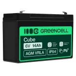GreenCell AGM VRLA 6V 14Ah zselés akkumulátor - GreenCell