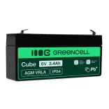 GreenCell AGM VRLA 6V 3.4Ah zselés akkumulátor - GreenCell