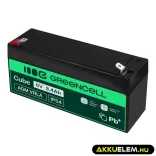 GreenCell AGM VRLA 6V 3.4Ah zselés akkumulátor - GreenCell