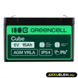 GreenCell AGM VRLA 6V 15Ah zselés akkumulátor - GreenCell