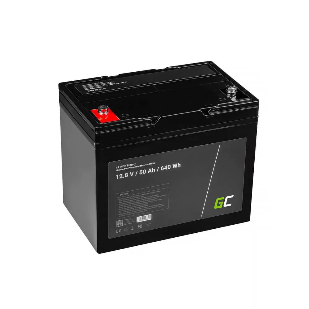 GreenCell LiFePO4 akkumulátor 12V 12.8V 50Ah napelemes rendszerekhez lakóautókhoz hajókhoz GreenCell LiFePO4 akkumulátor 12V 12.8V 50Ah napelemes rendszerekhez lakóautókhoz hajókhoz