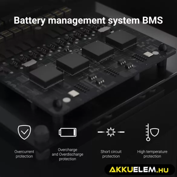 GreenCell LiFePO4 akkumulátor 12V 12.8V 60Ah napelemes rendszerekhez lakóautókhoz hajókhoz - GreenCell