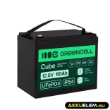GreenCell CUBE LiFePO4 60Ah 12.8V 768Wh Lítium-Vas-Foszfát akkumulátor lakóautókhoz - GreenCell