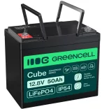 GreenCell CUBE LiFePO4 50Ah 12.8V 640Wh Lítium-Vas-Foszfát akkumulátor lakóautókhoz golfkocsikhoz - GreenCell