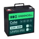 GreenCell CUBE LiFePO4 20Ah 12.8V 256Wh Lítium-Vas-Foszfát akkumulátor fűnyírókhoz elektromos autókhoz - GreenCell