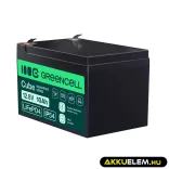 GreenCell CUBE LiFePO4 10Ah 12.8V 128Wh Lithium-iron-phosphate akkumulátor - GreenCell