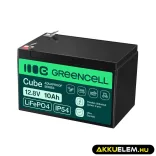 GreenCell CUBE LiFePO4 10Ah 12.8V 128Wh Lithium-iron-phosphate akkumulátor - GreenCell