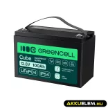 GreenCell CUBE LiFePO4 100Ah 12.8V 1280Wh Lítium-Vas-Foszfát akkumulátor hajókhoz - GreenCell