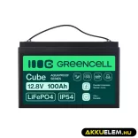 GreenCell CUBE LiFePO4 100Ah 12.8V 1280Wh Lítium-Vas-Foszfát akkumulátor hajókhoz - GreenCell