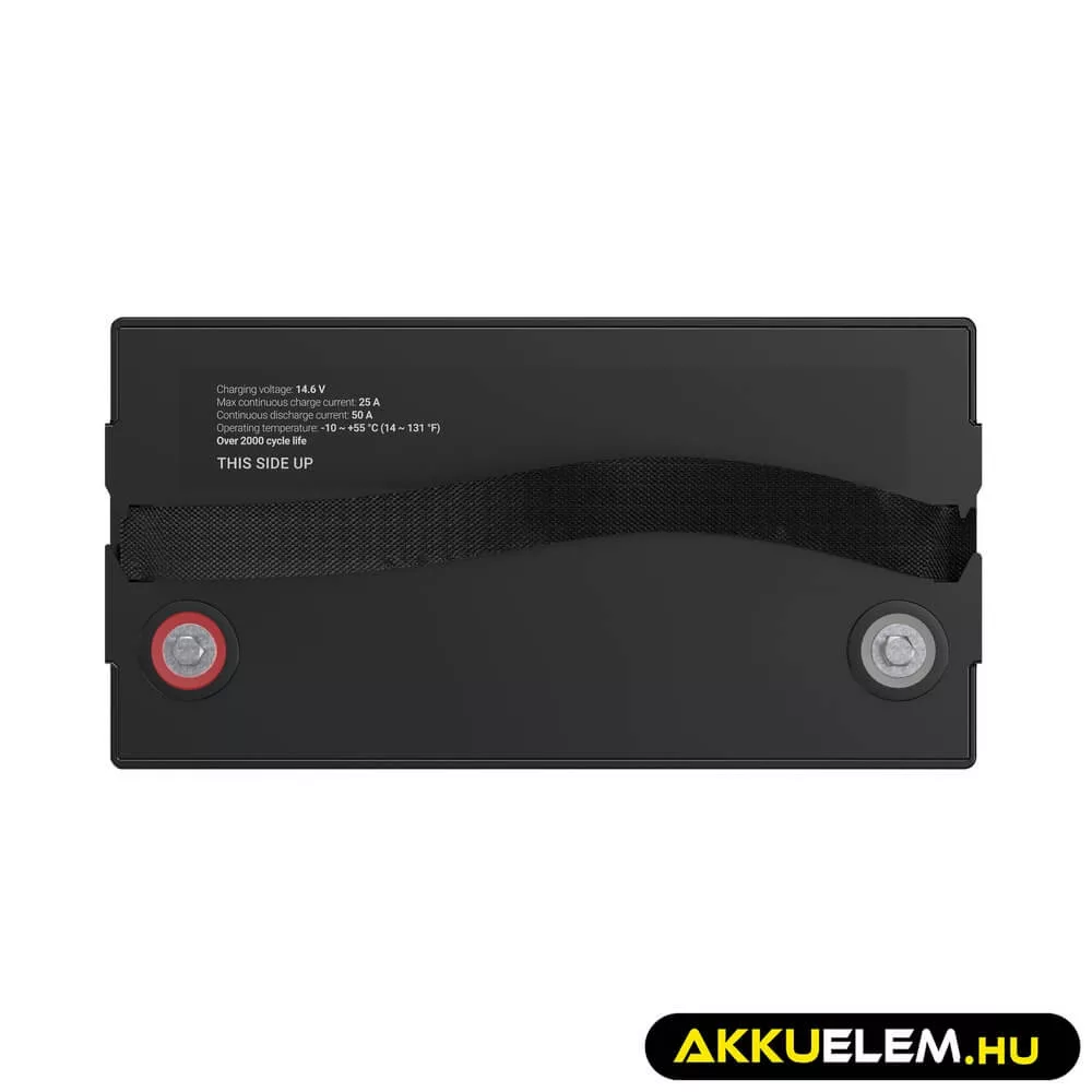 GreenCell CUBE LiFePO4 125Ah 12.8V 1600Wh Lítium-Vas-Foszfát akkumulátor lakóautókhoz napelemes rendszerekhez hajókhoz
