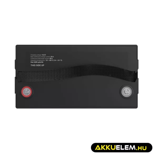 GreenCell CUBE LiFePO4 125Ah 12.8V 1600Wh Lítium-Vas-Foszfát akkumulátor lakóautókhoz napelemes rendszerekhez hajókhoz - GreenCell