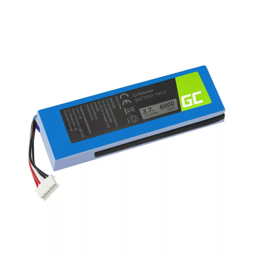   Utángyártott akkumulátor GSP1029102 MLP912995-2P Bluetooth hangszóróhoz JBL Charge 2 Charge 2 Plus Charge 2+ Li-Polymer 3.7V 6000mAh