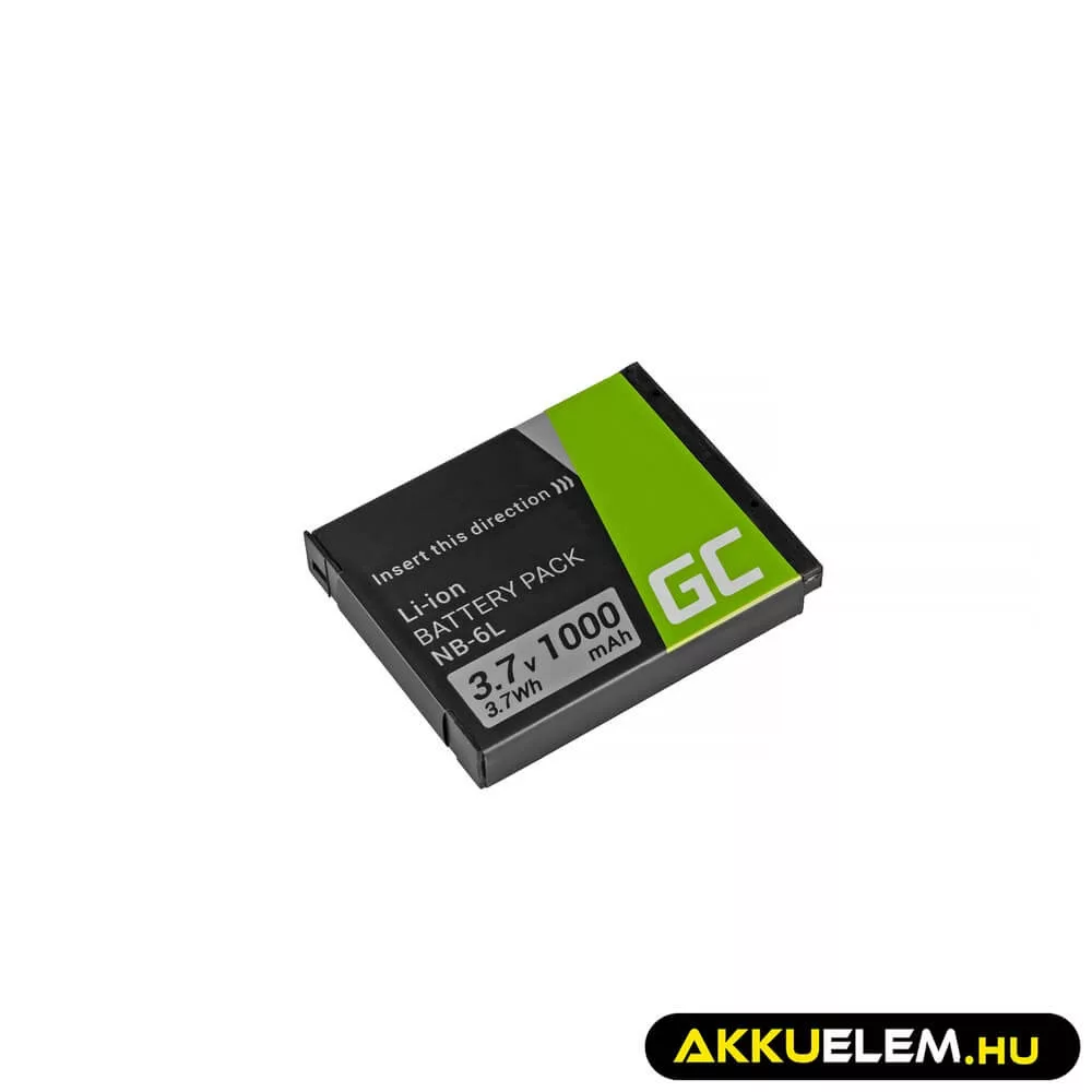 Utángyártott kamera akkumulátor NB-6L Canon PowerShot ELPH 500HS SX 240HS 260HS 270HS 280HS 510HS 520HS 530HS 3.7V 1000mAh