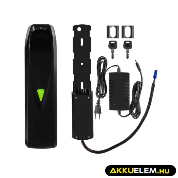 Utángyártott PowerMove E-Bike akkumulátor 36V 14.5Ah Li-Ion Down Tube Töltővel - GreenCell