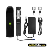 Utángyártott PowerMove E-Bike akkumulátor 48V 13Ah Li-Ion Down Tube Töltővel - GreenCell