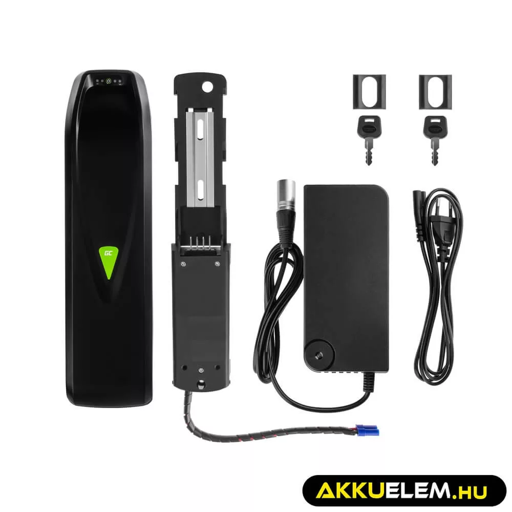 Utángyártott PowerMove E-Bike akkumulátor 48V 13Ah Li-Ion Down Tube Töltővel