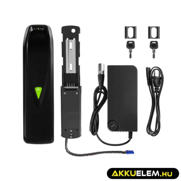 Utángyártott PowerMove E-Bike akkumulátor 48V 13Ah Li-Ion Down Tube Töltővel - GreenCell
