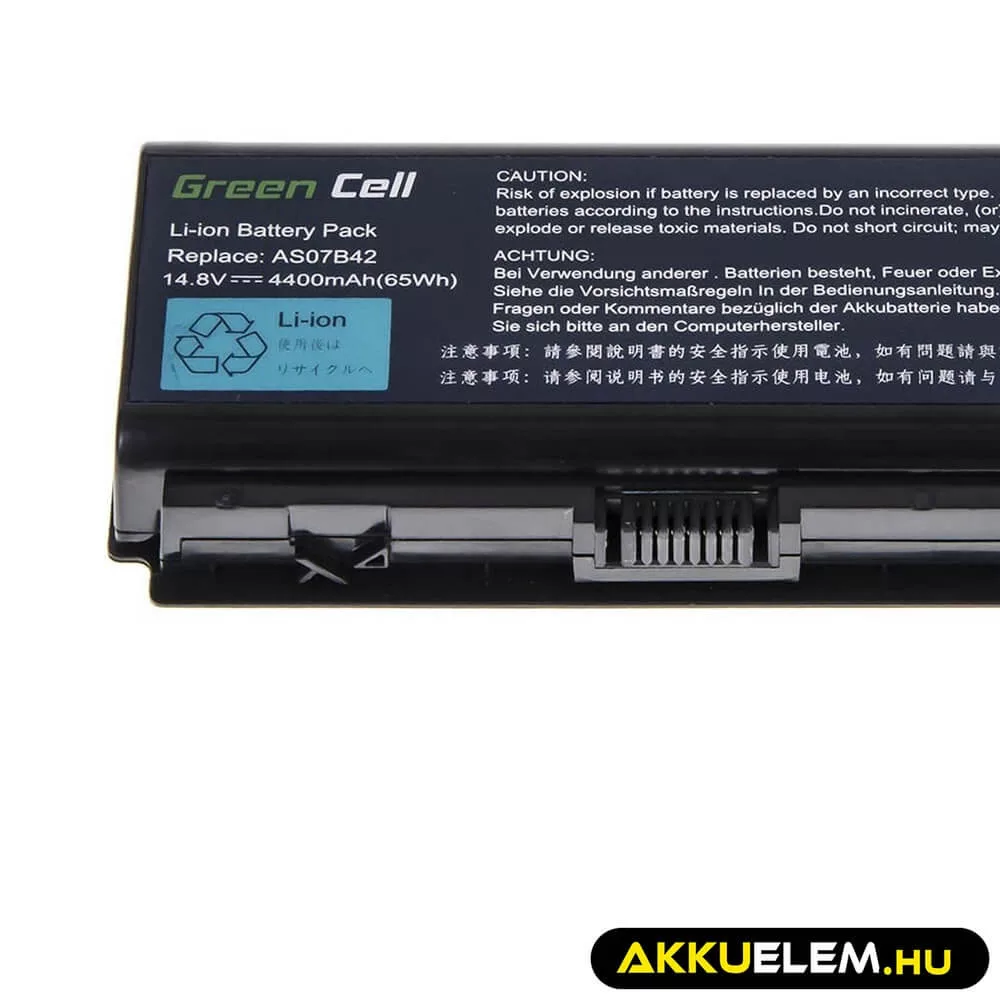 Utángyártott laptop akkumulátor AS07B32 AS07B42 AS07B52 AS07B72 14.8V Acer Aspire 7220G 7520G 7535G 7540G 7720G