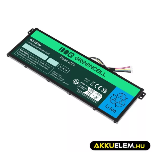 Utángyártott laptop akkumulátor AC14B13J AC14B18J Acer Aspire ES1-111M ES1-331 ES1-531 ES1-533 ES1-571 - GreenCell