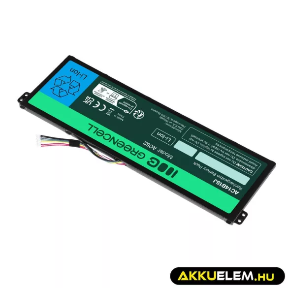 Utángyártott laptop akkumulátor AC14B13J AC14B18J Acer Aspire ES1-111M ES1-331 ES1-531 ES1-533 ES1-571 - GreenCell