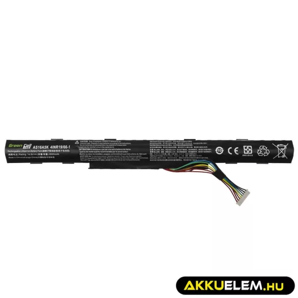 Utángyártott laptop akkumulátor PRO AS16A5K Acer Aspire E15 E5-553 E5-553G E5-575 E5-575G F15 F5-573 F5-573G - GreenCell