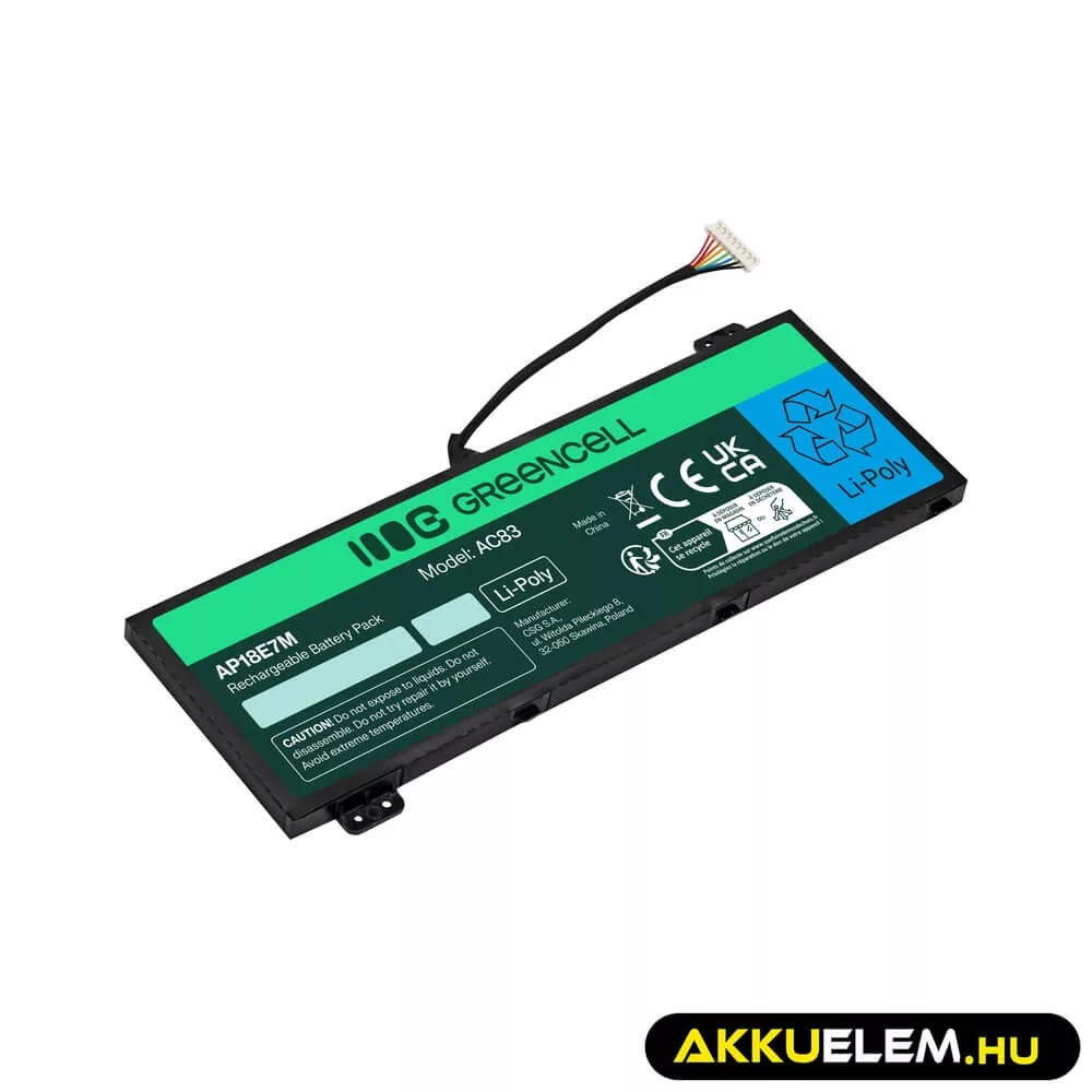 Utángyártott AP18E7M AP18E8M akkumulátor Acer Nitro 5 AN515-44 AN515-45 AN515-54 AN515-55 AN515-57 AN515-58 AN517-51 AN517-54
