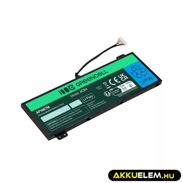 Utángyártott AP18E7M AP18E8M akkumulátor Acer Nitro 5 AN515-44 AN515-45 AN515-54 AN515-55 AN515-57 AN515-58 AN517-51 AN517-54 - GreenCell