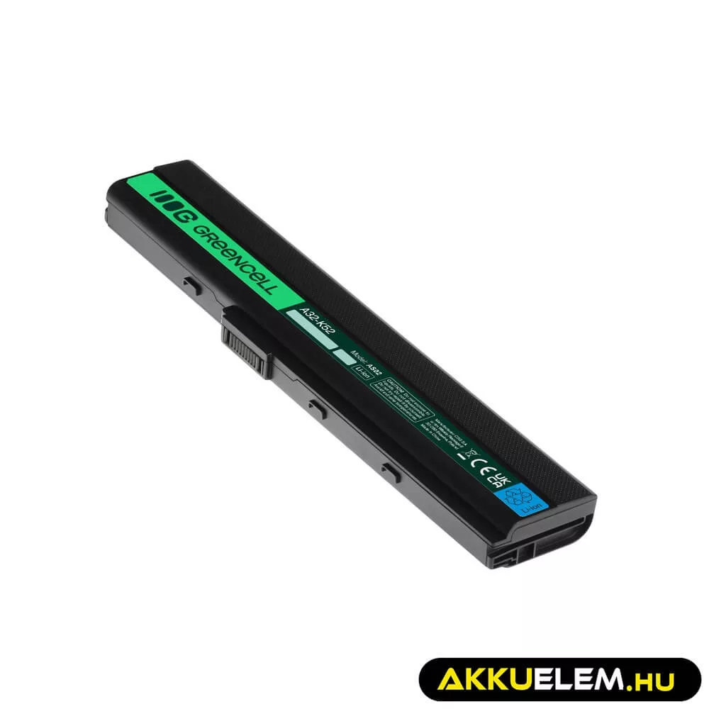 Utángyártott laptop akkumulátor A32-K52 A32-K42 Asus K52 K52J K52F A52 A52F X52J X52 K52JC K52N