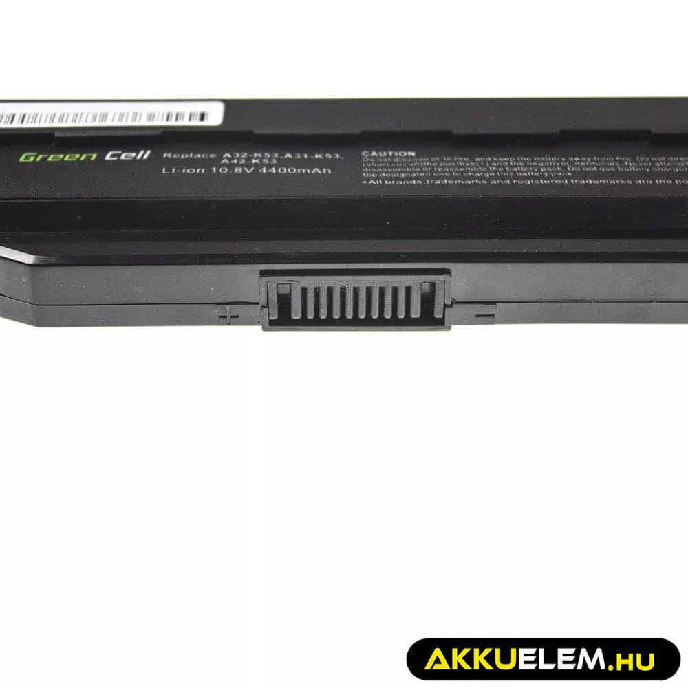 Utángyártott laptop akkumulátor A31-K53 A32-K53 A41-K53 A42-K53 Asus A537 K53 K53E K53S K53SV X53 X53S X53U X54 X54C X54F X54H