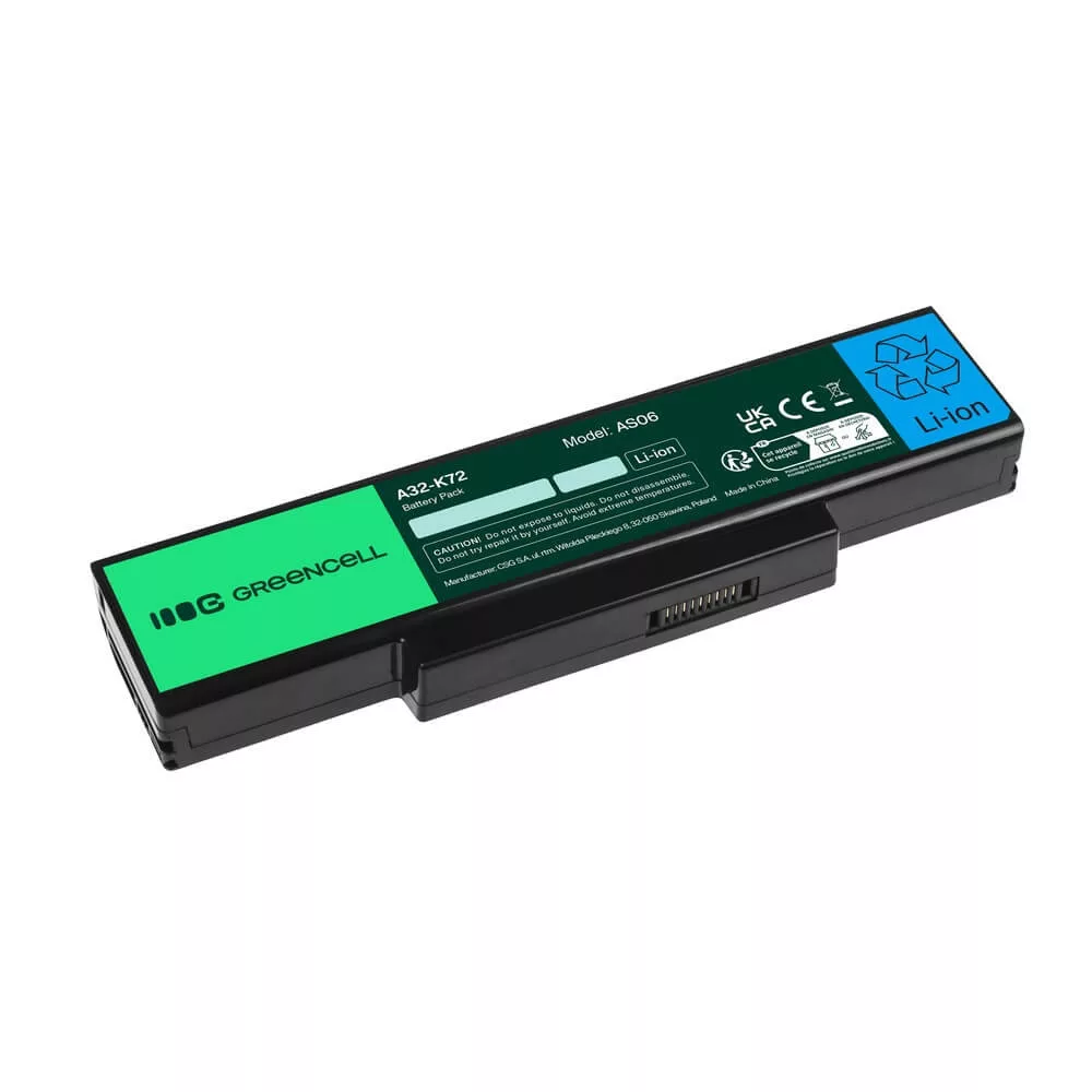 Utángyártott laptop akkumulátor A32-K72 A32-N71 Asus K72 K72J K72F K73SV N71 N71J N73SV X73S