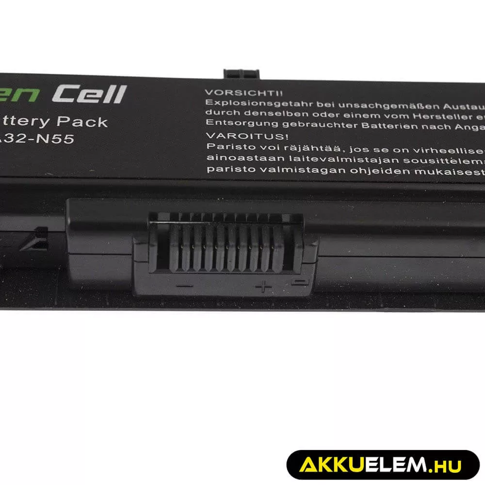 Utángyártott laptop akkumulátor A32-N55 Asus N55 N55S N55SF N55SL N75 N75S N75SF N75SL