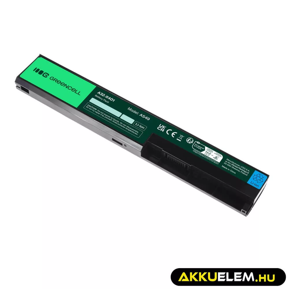 Utángyártott laptop akkumulátor A32-X401 A31-X401 A41-X401 Asus X501 X301 X301A X401 X401A X401U X501A X501U